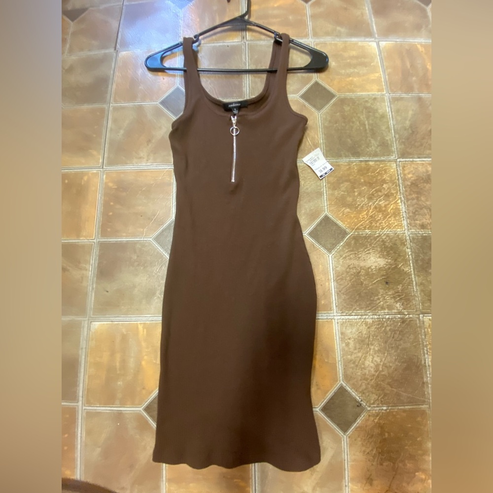Ambience brown mini right dress